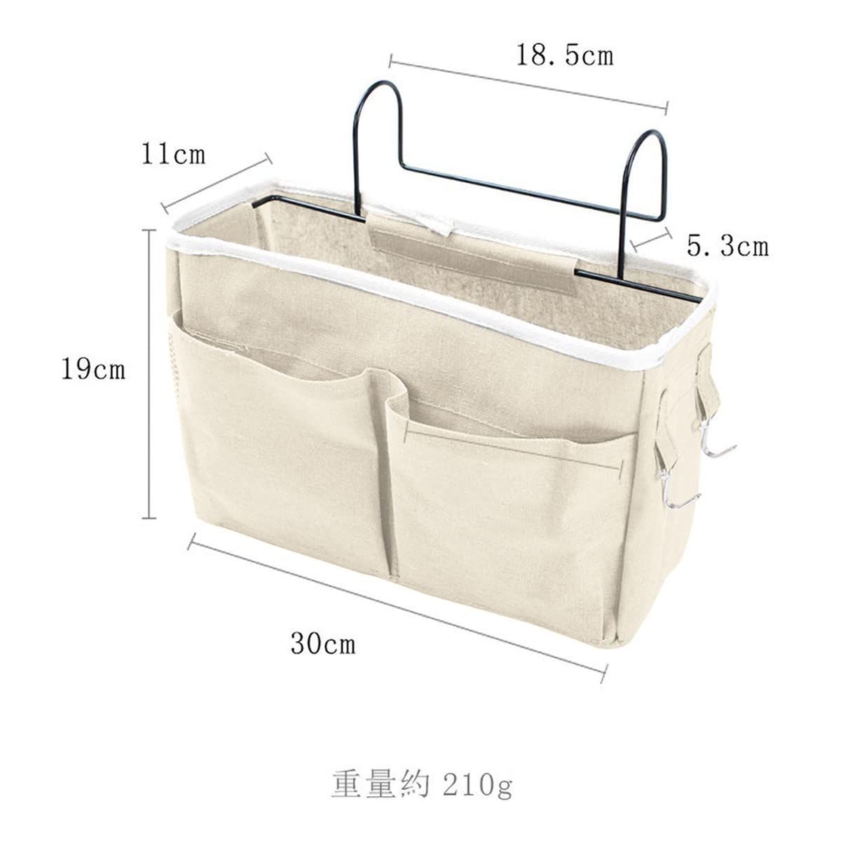 ベッドサイド収納ラック，Eascity クローゼット 収納、ハンギング収納バッグラックド、吊り下げ 多機能..