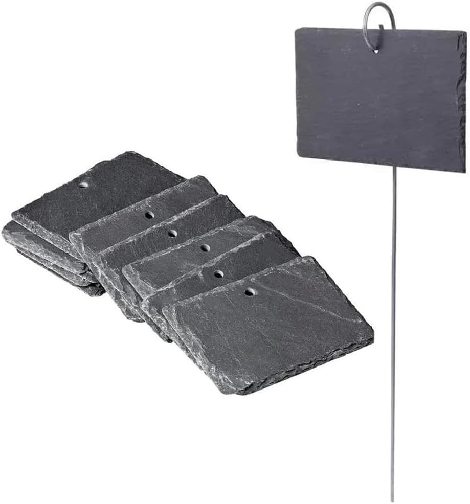 園芸ラベル 10本セット 植物ラベル 黒 ネームプレート T型 約10cm×7cm×0.5cm ガーデニング 公園 花壇 ..