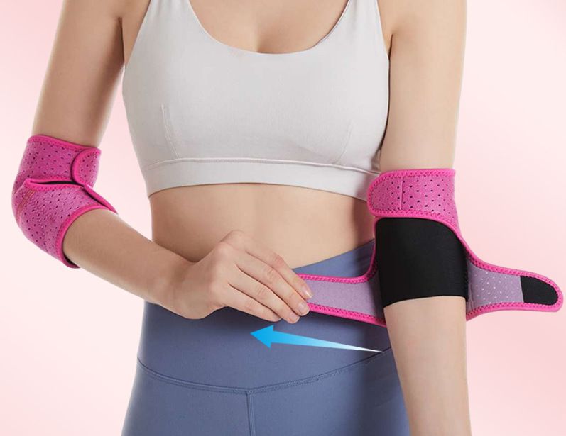 肘サポーター 2枚セット 男女兼用 エルボースリーブ パッド付き 肘関節保護 ひじ固定 耐衝撃 スポーツ ..