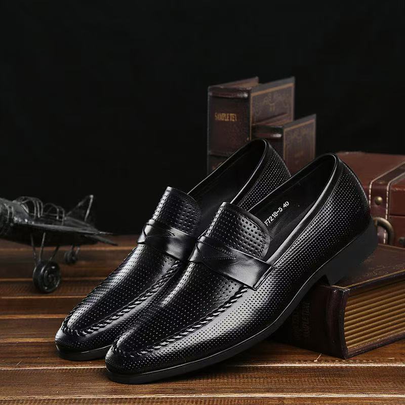 紳士用ビジネスシューズクロコ型押し...