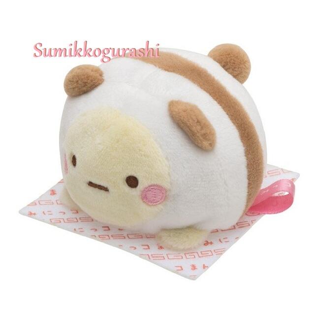 すみっコぐらし ぬいぐるみ 【 Sumikko グッズ】 すみっコぐらし もーちもち みにっコまん ぬいぐるみ たぴ ぱんだまん　MY-37801 すみっこ みにっこまんテーマ もちもち素材 てのりサイズの ぬいぐるみ たぴおか タピオカ パンダ風 中華まんデザイン※3個限【3cmメール便不可】