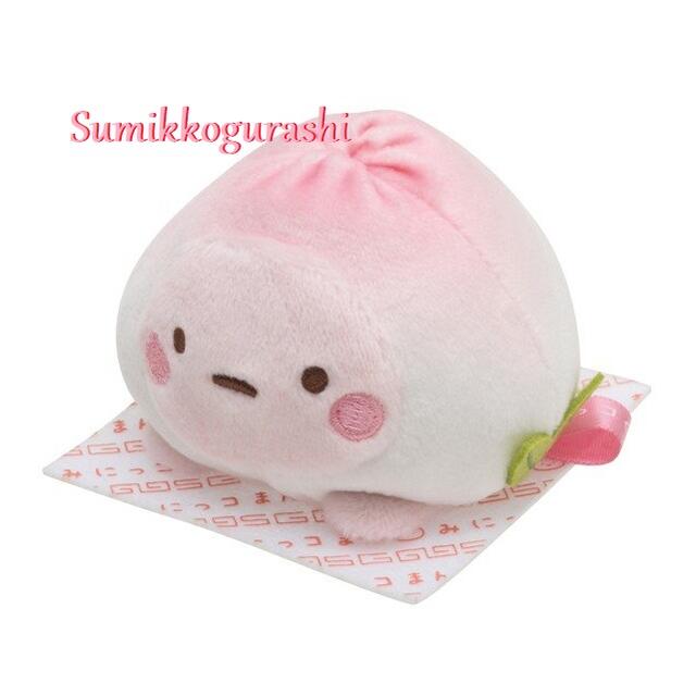 すみっコぐらし ぬいぐるみ 【 Sumikko グッズ】 すみっコぐらし もーちもち みにっコまん ぬいぐるみ MY-37901 たぴももまん すみっこ みにっこまん テーマ ★ もちもち素材 てのりサイズ ぬいぐるみ たぴおか 桃まん 中華まんデザイン タピオカ ※3個限【3cmメール便不可】