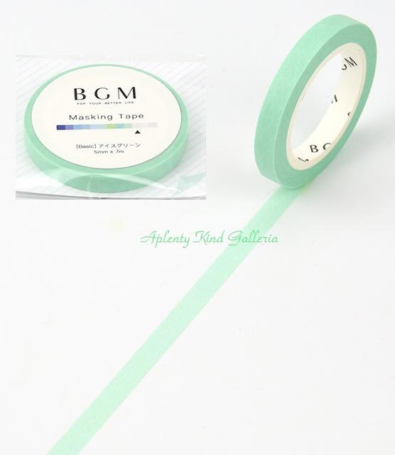 【 BGM マステ】 マスキングテープ 