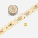 【 BGM マステ 】 スペシャル マスキングテープ 刺繍リボン BM-SPSR003 花束 ゴールド 箔押し ビージーエム 幅20mm 動物 刺しゅう りぼん...