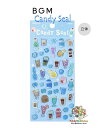 【 BGM Clear 立体 Seal 】 キャンディシール BS-CD001 アイスドリンク PVC きらきら ツヤッとしたシール シートシール クリスタル風 【3cmメール便OK】
