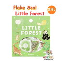 【 BGM Deco Sticker 】 ビージーエム フレークシール ぬくもりの森 BS-FG180 グリーン Little Forest 金の箔押し シール 15柄 × 各3枚 全45ピース シールフレーク イチョウ パンダ コアラ クローバー てんとう虫 鳥 ねこ スズラン アニマル もり 【3cmメール便OK】