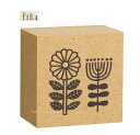 【FIKA】FIKA スタンプ ST-62115 フラワー ★ 花 stamp 判子 お花グッズ ハンコ フラワーデザイン 判子 木製すたんぷ はんこ 印 しるし マーキング 押印 印面 Flower おはな 植物 ボタニカル デザイン レトロ風 かわいい デコレーション【3cmメール便OK】