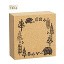 【FIKA】FIKA フレームスタンプ ST-62119 ハリネズミ はりねずみ フレーム印 花 木 スタンプ 判子 針鼠グッズ ハンコ 判子 針ねずみ ヘッジホック/木製 はんこ 印 しるし マーキング 押印 印面 書きこめる フレームタイプ 枠 飾り ご褒美 【3cmメール便OK】 1