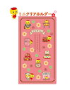 【 Fueki グッズ】 フエキくん 抗菌 ミニクリアホルダー CFCM2 W ポケット チケットホルダー 見開きタイプ ミニ クリア ファイル ダブル ポケッ...