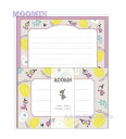 【 MOOMIN グッズ 】 ムーミン M/M レターパック AD048-22 グレー 便箋 8枚 封筒 4枚入り 北欧 レターパック お手紙 ダイカット 便せ...
