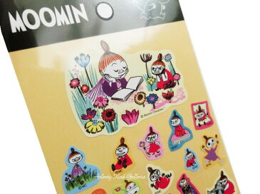 【MOOMINグッズ】M/M シール リトルミイ&ミムラ BM020−80 ★リトルミイデザインのシールミムラ柄sealMOOMINリトルミイグッズお花畑お花柄ムーミングッズ★【3cmメール便OK】