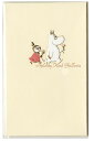 【MOOMINグッズ】M/M 箔エンボスぽち袋 3枚入り CD030-90 白色/ムーミンとリトルミイ ★ムーミンのポチ袋お札を折って入れるおとしだま袋金の箔押し加工デザイン/心づけミニ封筒ミニ金封袋北欧ムーミングッズ★【3cmメール便OK】