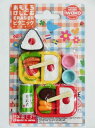 【大人気商品】 おもしろ けしごむ ピクニック NO.23ブリスターパック ER-BRIO27 おにぎり 弁当 2種類 コップ お茶 缶 計6個入り セット 弁...