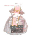 【Chuchu Fusen】シュシュ付箋 NO.26575 Powder Pink/パウダーピンク ★4種×各30枚 計120枚入★★オーガンジーの可愛い巾着袋入り付箋/ハート型メモ付箋フィルム付せんスティック型ふせん入り/For youお返しギフトにぴったり★【3cmメール便OK】