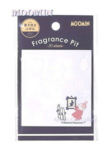 【 MOOMIN グッズ 】 ムーミン 香り付き ふせん NO.25282 リトルミイ/ ネイビー台紙 りんごの香り Fragrance Pit フレグランス 30枚入り リトルミィ 付箋 ムーミングッズ ちびのミイ タックメモ 額縁 透かしデザイン 付せん 【3cmメール便OK】