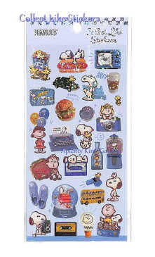 【SNOOPYグッズ】コレクトライクステッカー スヌーピー NO.23916 フレンズ柄 ホログラムシール★スヌーピーのシール/封止めシールsealホットドッグカメラタイプバス柄車ポップコーンハンバーガーシューズスノードームフォトシール【3cmメール便OK】