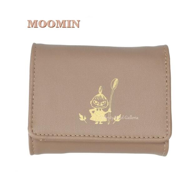 【 MOOMIN グッズ】ムーミン ミニ 財布 NO.209831 おてんば/リトルミイ 箔デザイン 三つ折り さいふ　..