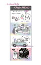 【Animalグッズ】ちぎりメモ アニマルライフ NO.26396 ドライブ柄 Animal Life So Happy 2柄(計80枚入り)★ ハリー柄 黒猫...
