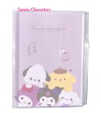 【 Sanrio グッズ】 サンリオ キャラクターズ A4 クリアホルダー NO.302429 6 1ファスナーポケット付き 見開きタイプ A4から A3まで 収納可能 さんりお mix 多機能 クリアファイル 6ポケット スライドファスナーポケット付 書類 保管 仕分【3cmメール便OK】