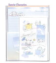 【 Sanrio グッズ】 サンリオ キャラクターズ ボリュームアップ レターセット NO.302738 Happy Sea ★ 4柄 便箋28枚 2柄 封筒1...