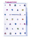 【 TAMAGOTCHI グッズ】 たまごっち A4サイズ 5インデックス クリアファイル NO.215136 ドット 5ポケット A4 クリアホルダー 5室タ...