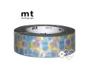 【 Kamoi mt 】 カモイ/ マスキングテープ MT01D283 プール ブルー カモ井 幅15mm マステ プールブルー みずたま風 ドット風 パステル調 水彩風 Pool Blue ※個包装されていない商品となります。【3cmメール便OK】