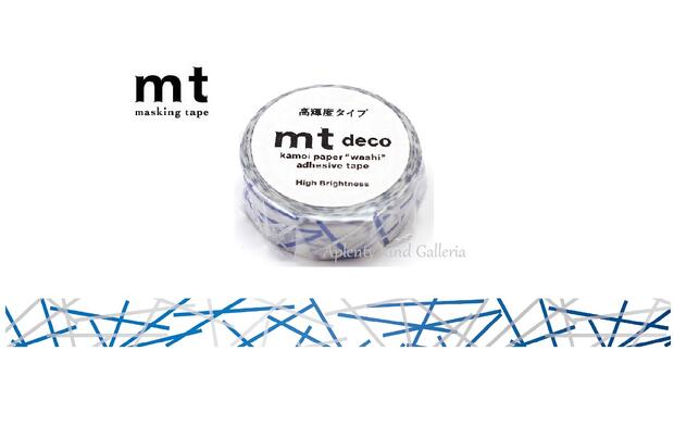 【 Kamoi mt 】 カモイ/ マスキングテープ 高輝度タイプ MT01D563 ランダムライン カモ井 幅15mm× 7m巻き mt deco マステ/ ...