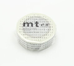 【 Kamoi mt 】 カモイ/ マスキングテープ mt ex 文字列 MTEX1P123 カモ井 幅15mm マステ スプリング ＆ サマー MTEXシリーズ 【3cmメール便OK】