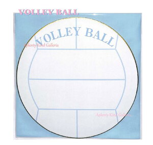 【クラブ活動グッズ】スポーツ色紙 円型色紙 バレーボール部　ケ493 Φ240mmサイズ ★ 封筒付き VOLLEY BALL バレー部 部活動デザイン 色紙 ボール型 丸型色紙 寄せ書き 卒業記念 クラブ引退 記念品 メモリアルグッズ 学校生活 思い出【4個まで 3cmメール便OK】