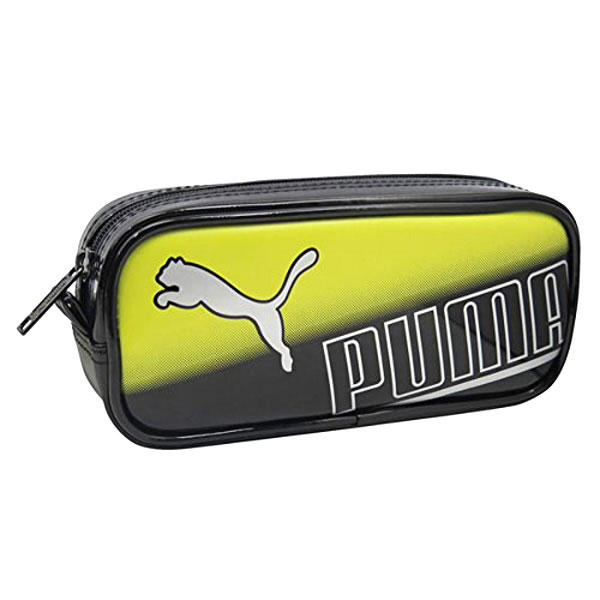 【 PUMA グッズ 】 クツワ/ プーマ エナメル スクエア ペンケース PM135BK ブラック プーマグッズ ふでいれ 筆入れ ふでばこ ペンポーチ 新学期 入学 準備 新生活 就職 【3cmメール便不可】