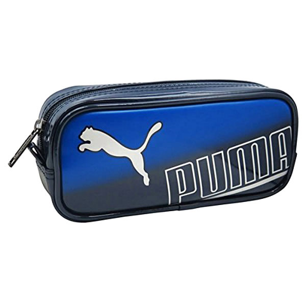 【 PUMA グッズ 】 クツワ/ プーマ エナメルスクエアペンケース PM135NB/ ネイビー プーマグッズ ふでいれ 筆入れ ふでばこ ペンポーチ 新学期 入学 準備 新生活 就職 【3cmメール便不可】