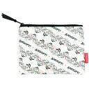【 Snoopy グッズ 】 クツワ/ スヌーピー フラット ペンポーチ 531SQA- A柄 SN パターン柄 65th アニバーサリー グッズ すぬーぴー ...