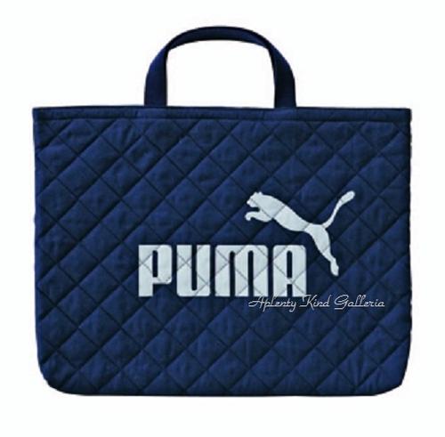 【 PUMA 新入学 】 クツワ/ プーマ レッスンバッグ PM125NB ネイビー系 レッスンバッグ 横型 袋 セカンドバッグ サブバッグ お習い事 楽譜入れ 体操服入れ お道具箱 収納 持ち運び 校外学習 勉…