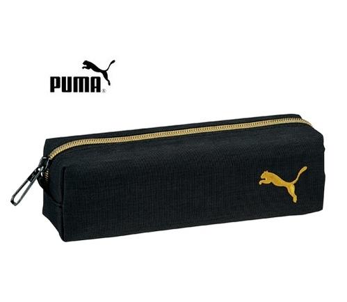 プーマ 【 PUMA グッズ 】 クツワ/ プーマ ヘザー スリム ペンケース PM229BK ブラック 黒色 系 スリムタイプ 筆箱 ふでばこ 筆入れ 入学 新入学 進級 スタイリッシュ 筆いれ 刺繍入り 刺しゅう 【3cmメール便不可】