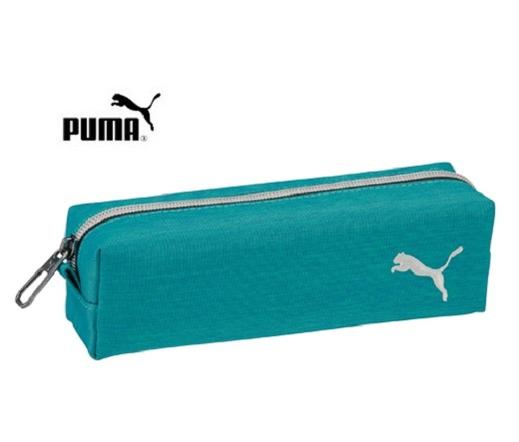 プーマ 【 PUMA グッズ 】 クツワ/ プーマ ヘザー スリム ペンケース PM229GR グリーン スリムタイプ 筆箱 ふでばこ 筆入れ 入学 新入学 進級 スタイリッシュ 筆いれ 刺繍入り 【3cmメール便不可】