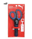 【新入学グッズ】クツワ/PUMA プーマ はさみ(ケース付き) PM345 世界地図柄 ★ プーマの ハサミ 刃先ケース入り スクエアドット/入園 入学準備 新...