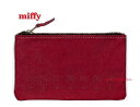 【 miffy グッズ 】 ミッフィー 65周年記念 牛革ポーチ TK-046MRD 赤色 本革製 フラットポーチ 革製 ケース 65th アニバーサリー デザ...