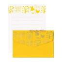 【 miffy グッズ】 ミッフィー ミニメッセージ こうえん レ-MY4Y 金の箔押し加工 みっふぃー ミニレターセット/ミニ便箋 ミニ封筒セット ミッフィー...