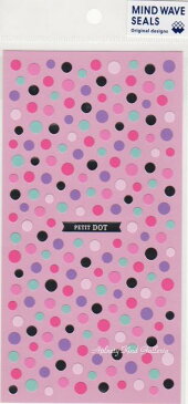 【プチシール】PETIT　DOT/プチドット　ドット　NO.78748　ワンポイントシール★プチマークシールスケジュール帳にミニミニシールドット柄ドットシールまるシール銀の箔押シール入り★【3cmメール便OK】