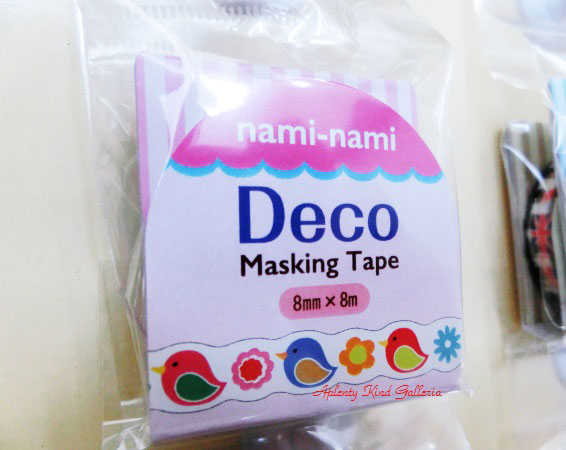 【在庫限り】 ナミナミ Deco マスキングテープ TM00410 カラフル トリと 花 なみなみ テープ naminami ..