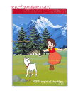 【Heidiグッズ】アルプスの少女ハイジ A6メモ帳 アルムのもみの木柄 CMH-4（130227）★ 4柄× 各25枚(100枚入) ★ ハイジデザイン めもちょう/フリーMEMO/ペリペリ クロスメモ/プチギフト メッセージ書き/アルプスの山 自然 ヨーゼフ【3cmメール便OK】