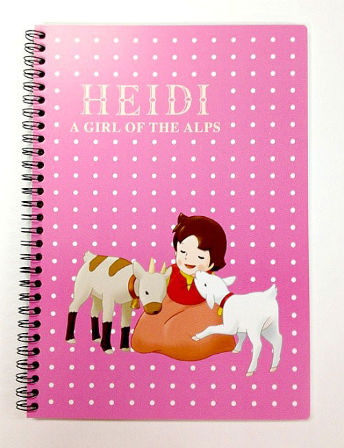 【 Heidi グッズ 】 アルプスの少女ハイジ セミB5 リングノート WOH-1 PK ピンク系 ユキちゃん ピラミッド ハイジ ステーショナリーシリーズ Ring Notebook 【3cmメール便OK】