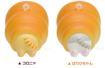 【コロニャグッズ】スクイーズマスコット ころころコロニャ 【ご選択:コロニャ(AY-21201)ぱりぴちゃん(AY-21301)】★コロコロコロニャのぶら下げマスコットボールチェーン付き/パンのコロネに入ったコロニャグッズ★【3cmメール便OK】