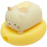 【Sumikkoグッズ】ごろごろケーブルマスコットねこ FR-71004 すみっコぐらし ★すみっこぐらしのUSBケーブル断線予防グッズiPhoneグッズスマホグッズライトニングケーブル用付属パーツ付き/ネコグッズ猫ちゃん★