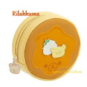 【Rilakkumaグッズ】リラックマ ホットケーキ コインケース　CK-67901 キーチェーン付き りらっくま おかしな遊園地テーマ きつね色 ほっとけーき型 小銭いれ 財布 さいふ こぜに入れ/ファスナー式 コイン入れ 丸型 まるいかたち※2個限【3cmメール便不可】