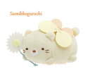 【 Sumikko グッズ】 すみっコぐらし ぬいぐるみ バッジ AB-14001 ねこ ざっそうと ようせいの お花畑 猫型 安全ピン付き badge 約50...