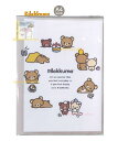【 Rilakkuma グッズ 】 リラックマ FA-08201 シンプル 10ポケット A4 クリアホルダー 見開きタイプ 10室 ★ A4から A3まで収納...