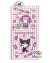 【 Sanrio グッズ】 サンリオ 札用 ポチ袋 NO.141030 マイメロディ & クロミ 3枚入り 万型 ギンガムチェック柄 お札を 折らずに 入れるタ...