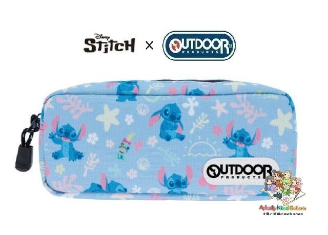 【 Disney グッズ 】 ディズニー × OUTDOOR ペンケース S1429523 スティッチ ペンポーチ 筆箱 筆入れ アウトドア コラボ 内ポケット付き ふでいれ 筆入れ 入学 新生活 【3cmメール便不可】