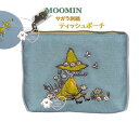 【 MOOMIN グッズ】 ムーミン サガラ刺繍 ティッシュポーチ S2331454 スナフキン 花 蝶 刺繍 刺しゅう デザイン 北欧 ポケットティッシュケー...
